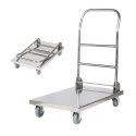 WÓZEK PLATFORMOWY SKŁADANY STALOWY HORECA PLATFORMA 70X52CM