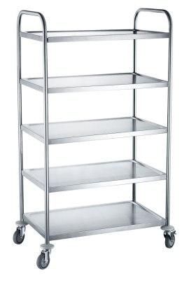 WÓZEK KELNERSKI STALOWY 5-PÓŁKOWY - HENDI 810125