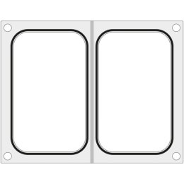 MATRYCA FORMA DO ZGRZEWARKI MANUPACK 190 NA DWIE TACKI POJEMNIKI 178X113 MM - HENDI 805688