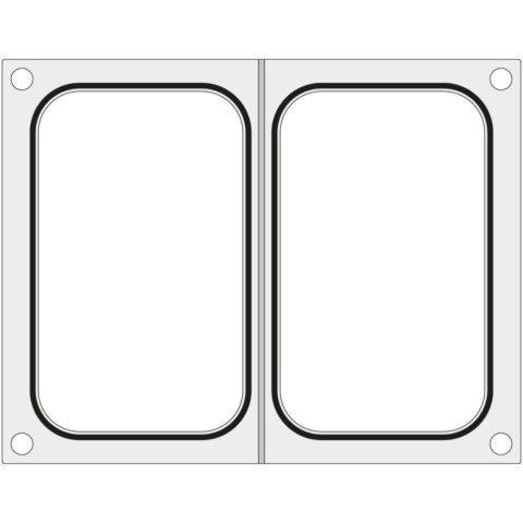MATRYCA FORMA DO ZGRZEWARKI MANUPACK 190 NA DWIE TACKI POJEMNIKI 178X113 MM - HENDI 805688