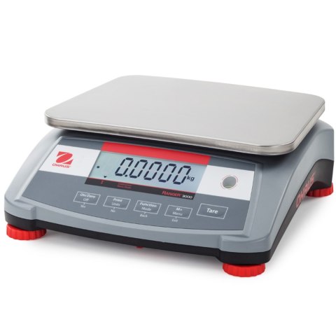 WAGA STOŁOWA PRZEMYSŁOWA KOMPAKTOWA ELEKTRONICZNA RANGER 3000 6KG / 0.2G - OHAUS R31P6 WAGA STOŁOWA PRZEMYSŁOWA KOMPAKTOWA ELEKTRONICZNA RANGER 3000 6KG / 0.2G - OHAUS R31P6