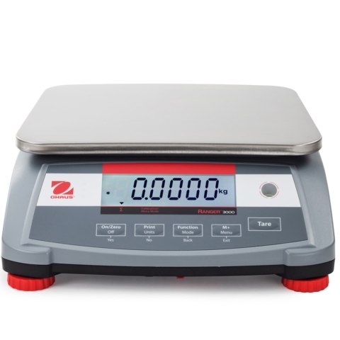 WAGA STOŁOWA PRZEMYSŁOWA KOMPAKTOWA ELEKTRONICZNA RANGER 3000 6KG / 0.2G - OHAUS R31P6 WAGA STOŁOWA PRZEMYSŁOWA KOMPAKTOWA ELEKTRONICZNA RANGER 3000 6KG / 0.2G - OHAUS R31P6
