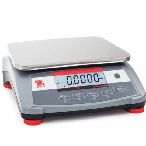 WAGA STOŁOWA PRZEMYSŁOWA KOMPAKTOWA ELEKTRONICZNA RANGER 3000 6KG / 0.2G - OHAUS R31P6 WAGA STOŁOWA PRZEMYSŁOWA KOMPAKTOWA ELEKTRONICZNA RANGER 3000 6KG / 0.2G - OHAUS R31P6
