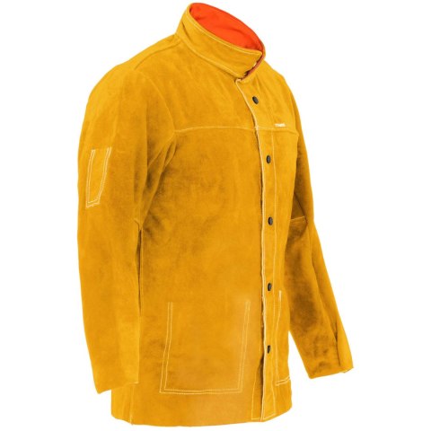 KURTKA BLUZA SPAWALNICZA OCHRONNA ZE SKÓRY BYDLĘCEJ ROZMIAR M KURTKA BLUZA SPAWALNICZA OCHRONNA ZE SKÓRY BYDLĘCEJ ROZMIAR M