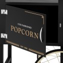WÓZEK PODSTAWA DO MASZYNY DO POPCORNU Z SZAFKĄ RETRO 51 X 37 CM - CZARNO-ZŁOTY