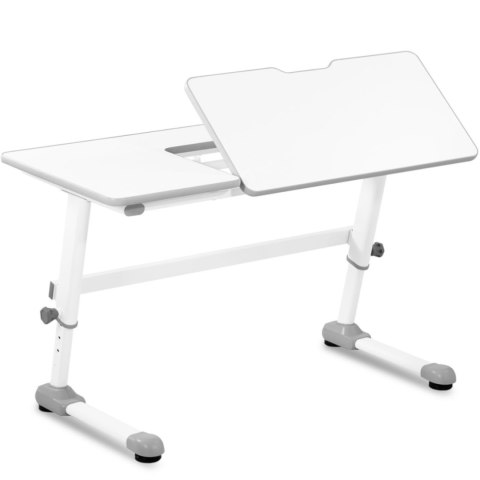 BIURKO DLA DZIECI Z REGULOWANYM BLATEM I WYSOKOŚCIĄ 120 X 66 X 60-76 CM BIURKO DLA DZIECI Z REGULOWANYM BLATEM I WYSOKOŚCIĄ 120 X 66 X 60-76 CM