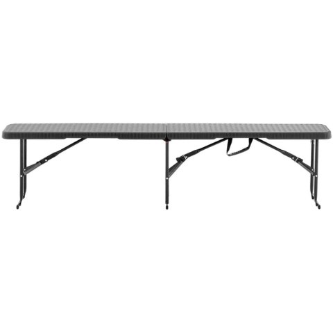 ŁAWKA CATERINGOWA OGRODOWA SKŁADANA CZARNA DO 300 KG 183 X 30 X 43 CM ŁAWKA CATERINGOWA OGRODOWA SKŁADANA CZARNA DO 300 KG 183 X 30 X 43 CM