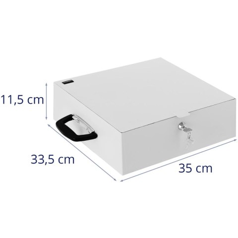 SEJF KASETKA METALOWA NA DOKUMENTY ZAMYKANA NA KLUCZ 350 X 320 X 110 MM DIN A4 SEJF KASETKA METALOWA NA DOKUMENTY ZAMYKANA NA KLUCZ 350 X 320 X 110 MM DIN A4