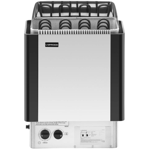 PIEC DO SAUNY ELEKTRYCZNY Z WBUDOWANYM STEROWANIEM 5-9 M3 DO 110C 400 V 6 KW PIEC DO SAUNY ELEKTRYCZNY Z WBUDOWANYM STEROWANIEM 5-9 M3 DO 110C 400 V 6 KW