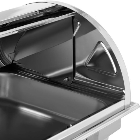 PODGRZEWACZ DO POTRAW STOŁOWY NA PASTĘ Z POKRYWĄ ROLLTOP GN 1/1 8.5 L PODGRZEWACZ DO POTRAW STOŁOWY NA PASTĘ Z POKRYWĄ ROLLTOP GN 1/1 8.5 L
