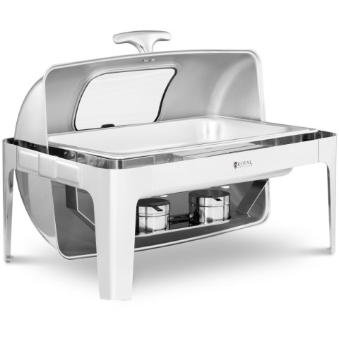 PODGRZEWACZ DO POTRAW STOŁOWY NA PASTĘ Z POKRYWĄ ROLLTOP Z OKIENKIEM GN 1/1 8.5 L PODGRZEWACZ DO POTRAW STOŁOWY NA PASTĘ Z POKRYWĄ ROLLTOP Z OKIENKIEM GN 1/1 8.5 L