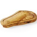 DESKA DO SERWOWANIA Z DREWNA OLIWNEGO Z ROWKIEM 300 X 210 X 18 MM - HENDI 505199