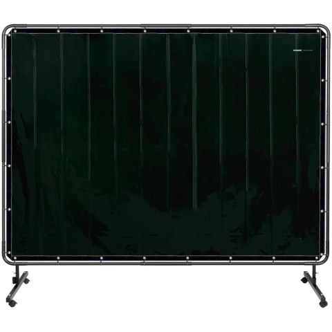 EKRAN KURTYNA SPAWALNICZA OCHRONNA Z RAMĄ NA KÓŁKACH 240 X 180 CM - CZARNA EKRAN KURTYNA SPAWALNICZA OCHRONNA Z RAMĄ NA KÓŁKACH 240 X 180 CM - CZARNA