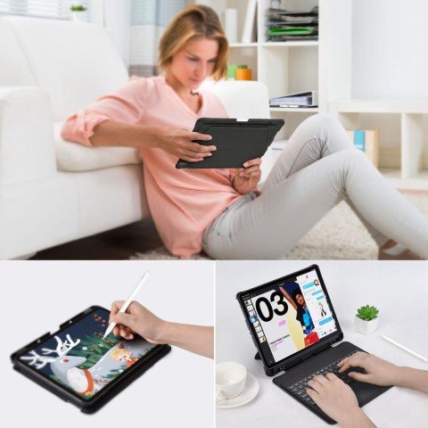 ETUI POKROWIEC KEYBOARD CASE DO IPAD PRO 12.9" + BEZPRZEWODOWA KLAWIATURA BLUETOOTH CZARNY ETUI POKROWIEC KEYBOARD CASE DO IPAD PRO 12.9" + BEZPRZEWODOWA KLAWIATURA BLUETOOTH CZARNY