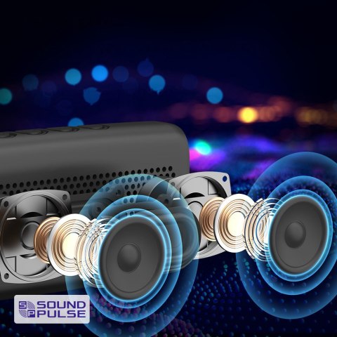 TRIP GŁOŚNIK BEZPRZEWODOWY BLUETOOTH 5.3 WODOODPORNY IPX7 10W CZARNY TRIP GŁOŚNIK BEZPRZEWODOWY BLUETOOTH 5.3 WODOODPORNY IPX7 10W CZARNY