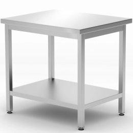 STÓŁ BLAT ROBOCZY CENTRALNY Z PÓŁKĄ BUDGET LINE 800 X 600 X 850 MM - HENDI 817100