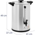 ZAPARZACZ DO KAWY HERBATY Z KRANEM 20 L 1650 W SREBRNY