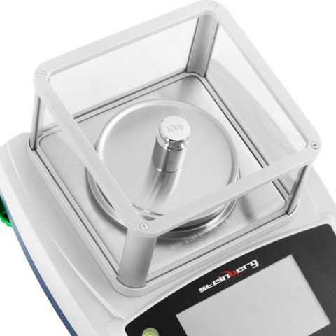 WAGA LABORATORYJNA ANALITYCZNA ZE SZKLANĄ OSŁONĄ PANELEM DOTYKOWYM LCD 300 G / 0.001 G WAGA LABORATORYJNA ANALITYCZNA ZE SZKLANĄ OSŁONĄ PANELEM DOTYKOWYM LCD 300 G / 0.001 G