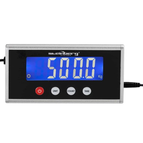 WAGA PLATFORMOWA MAGAZYNOWA 1000 X 500 MM LCD 500 KG / 100 G WAGA PLATFORMOWA MAGAZYNOWA 1000 X 500 MM LCD 500 KG / 100 G