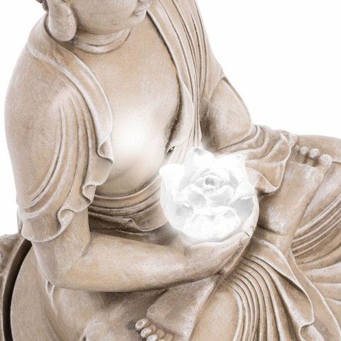 FONTANNA KASKADA OGRODOWA SOLARNA Z OŚWIETLENIEM LED BUDDA 2 W FONTANNA KASKADA OGRODOWA SOLARNA Z OŚWIETLENIEM LED BUDDA 2 W