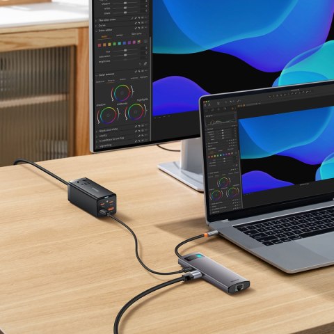 STARJOY HUB 6W1 USB-C 3XUSB HDMI RJ45 PD SZARY STARJOY HUB 6W1 USB-C 3XUSB HDMI RJ45 PD SZARY