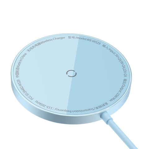 SIMPLE MINI3 ŁADOWARKA MAGNETYCZNA INDUKCYJNA MAGSAFE QI 15W - NIEBIESKA SIMPLE MINI3 ŁADOWARKA MAGNETYCZNA INDUKCYJNA MAGSAFE QI 15W - NIEBIESKA
