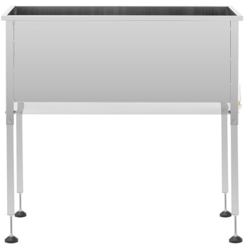 STÓŁ WANNA PASIECZNA DO ODSKLEPIANIA RAMEK ZE STALI NIERDZEWNEJ 104 X 50 X 100 CM STÓŁ WANNA PASIECZNA DO ODSKLEPIANIA RAMEK ZE STALI NIERDZEWNEJ 104 X 50 X 100 CM