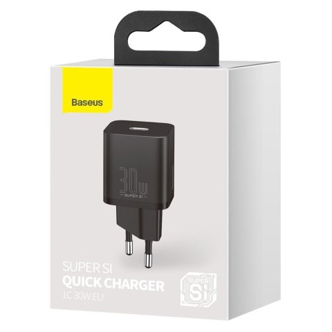 SUPER SI 1C SZYBKA ŁADOWARKA USB-C 30W POWER DELIVERY QUICK CHARGE CZARNY SUPER SI 1C SZYBKA ŁADOWARKA USB-C 30W POWER DELIVERY QUICK CHARGE CZARNY