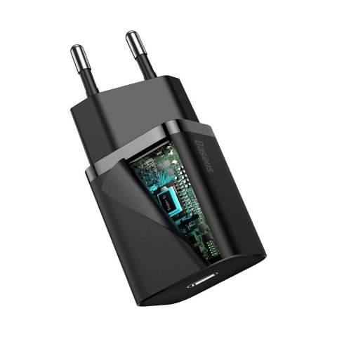 SZYBKA ŁADOWARKA DO IPHONE SUPER SI 1C 20W POWER DELIVERY + KABEL USB-C - LIGHTNING 1M CZARNY SZYBKA ŁADOWARKA DO IPHONE SUPER SI 1C 20W POWER DELIVERY + KABEL USB-C - LIGHTNING 1M CZARNY