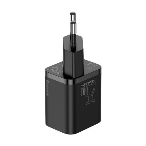 SZYBKA ŁADOWARKA SIECIOWA SUPER SI QC PD 25W 3A + KABEL USB-C 1M CZARNY SZYBKA ŁADOWARKA SIECIOWA SUPER SI QC PD 25W 3A + KABEL USB-C 1M CZARNY