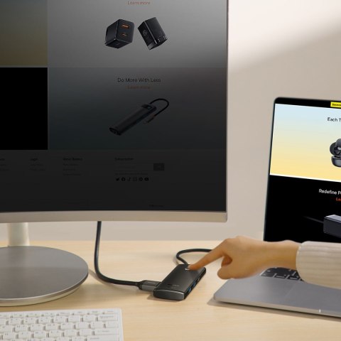 WIELOFUNKCYJNY HUB LITE SERIES USB-C 2X USB PD HDMI SD/TF CZARNY WIELOFUNKCYJNY HUB LITE SERIES USB-C 2X USB PD HDMI SD/TF CZARNY