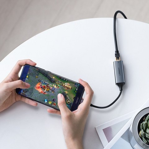 ZEWNĘTRZNA KARTA SIECIOWA LAN RJ45 - USB-C 1 GIGABIT ETHERNET - SZARY ZEWNĘTRZNA KARTA SIECIOWA LAN RJ45 - USB-C 1 GIGABIT ETHERNET - SZARY