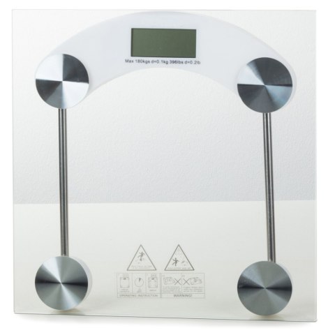 Elektroniczna waga łazienkowa 180 kg szklana lcd