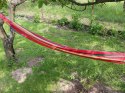 Hamak ogrodowy dwuosobowy xxl turystyczny w paski pokrowiec 200 x 150 duży