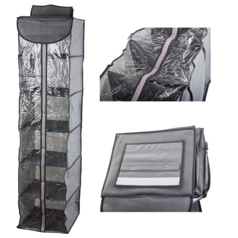 Organizer do szafy wisząca półka z 6 półkami 120cm Organizer do szafy wisząca półka z 6 półkami 120cm