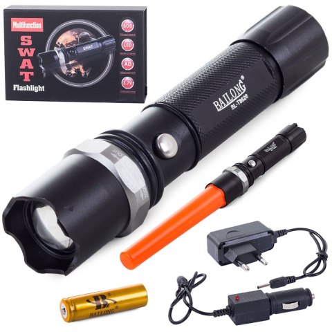 Latarka taktyczna bailong dioda led zoom cree xp-e Latarka taktyczna bailong dioda led zoom cree xp-e