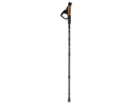 Kij nordic walking z korkową rączką kolor czarny Kij nordic walking z korkową rączką kolor czarny