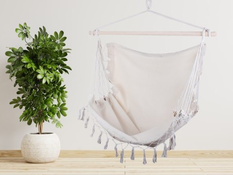 Hamak brazylijski ogrodowy fotel wiszący krzesło bujak huśtawka boho balkon Hamak brazylijski ogrodowy fotel wiszący krzesło bujak huśtawka boho balkon