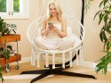 Huśtawka ogrodowa bocianie gniazdo fotel wiszący krzesło boho 80cm