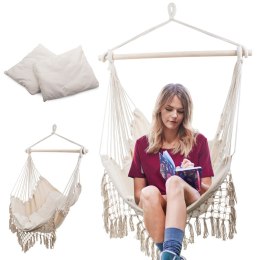 Krzesło brazylijskie hamakowe wiszące huśtawka hamak fotel poduszki boho