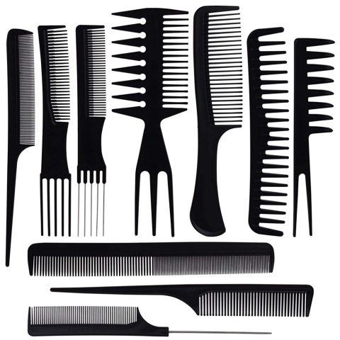 Grzebień fryzjerski do włosów grzebienie etui x10 Grzebień fryzjerski do włosów grzebienie etui x10