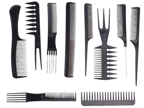 Grzebień fryzjerski do włosów grzebienie etui x10 Grzebień fryzjerski do włosów grzebienie etui x10