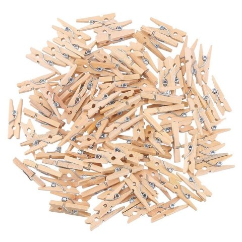 Klamerki drewniane mini spinacze 2,5 cm 100 sztuk
