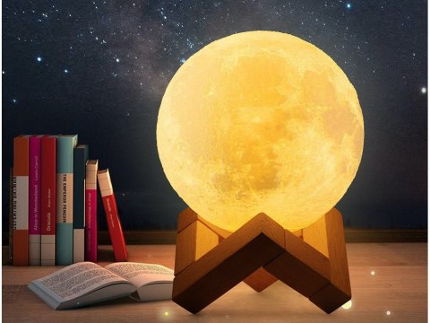 Lampka nocna świecący księżyc 3d moon light 8cm Lampka nocna świecący księżyc 3d moon light 8cm