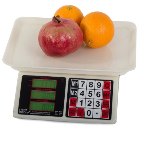 Waga sklepowa elektroniczna kalkulacyjna 40kg 2g Waga sklepowa elektroniczna kalkulacyjna 40kg 2g