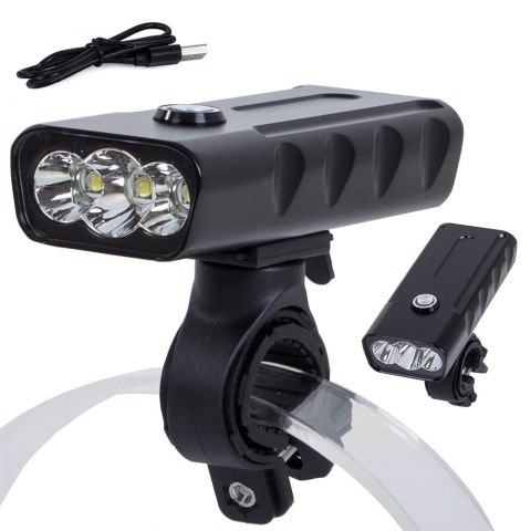 Lampka rowerowa przednia latarka led cree xm-l t6 Lampka rowerowa przednia latarka led cree xm-l t6