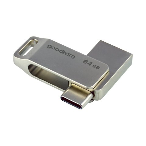 PENDRIVE 64GB DWA ZŁĄCZA USB 3.2 + USB-C OTG ODA3 SREBRNY PENDRIVE 64GB DWA ZŁĄCZA USB 3.2 + USB-C OTG ODA3 SREBRNY