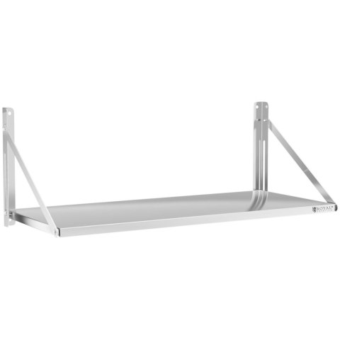 PÓŁKA ŚCIENNA SKŁADANA STALOWA NIERDZEWNA 120X45CM PÓŁKA ŚCIENNA SKŁADANA STALOWA NIERDZEWNA 120X45CM