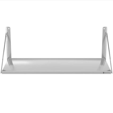 PÓŁKA ŚCIENNA SKŁADANA STALOWA NIERDZEWNA 120X45CM PÓŁKA ŚCIENNA SKŁADANA STALOWA NIERDZEWNA 120X45CM