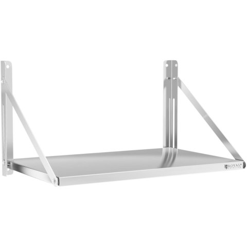 PÓŁKA ŚCIENNA SKŁADANA STALOWA NIERDZEWNA 80X45CM PÓŁKA ŚCIENNA SKŁADANA STALOWA NIERDZEWNA 80X45CM